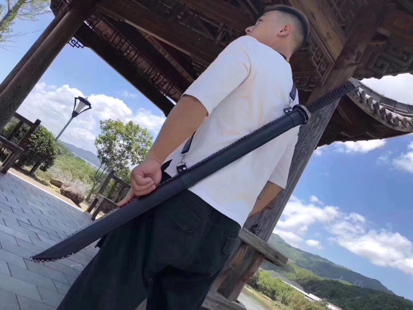 背带直刀独行者弹簧钢锻造