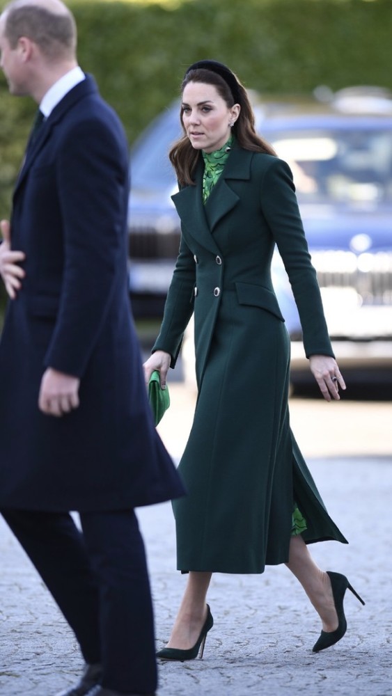 凯特王妃不再穿基础装了墨绿色系搭配成时髦精要进军时尚界