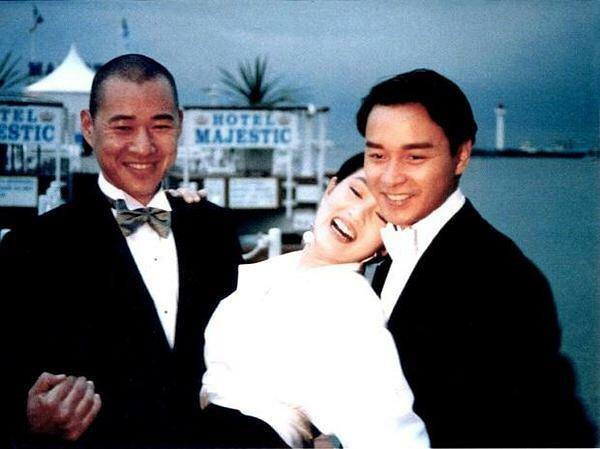 霸王别姬戛纳旧照巩俐张国荣举止亲密张丰毅刻意避嫌