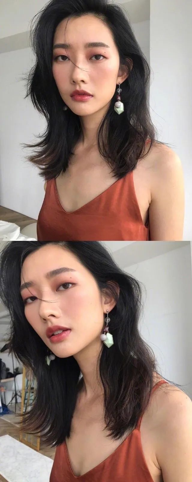明星一概浓眉大眼的时代也过去了,目前的当红明星也有很多单眼皮.