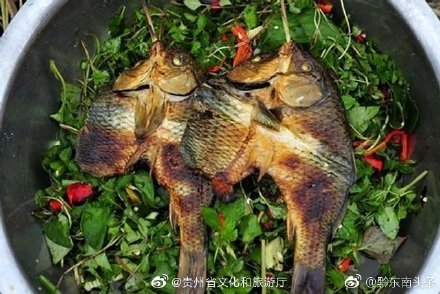 黔东南原始舌尖美食侗家烧鱼