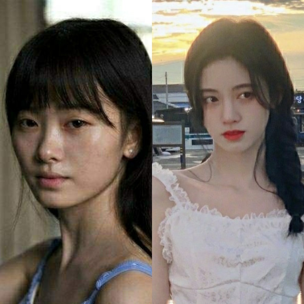 整容之前鞠婧祎的长相并不出众,放在普通人里面,完全没有特点,甚至还