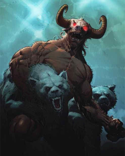 牛头人这个角色可能比较陌生,他是一个精明而且邪恶的反派,平时伪装成