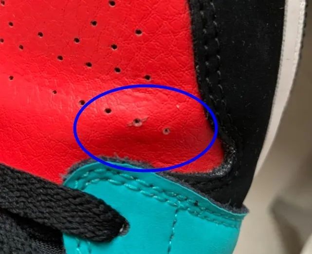 aj1气孔裂开有什么补救的方法 aj1透气孔大小不一样