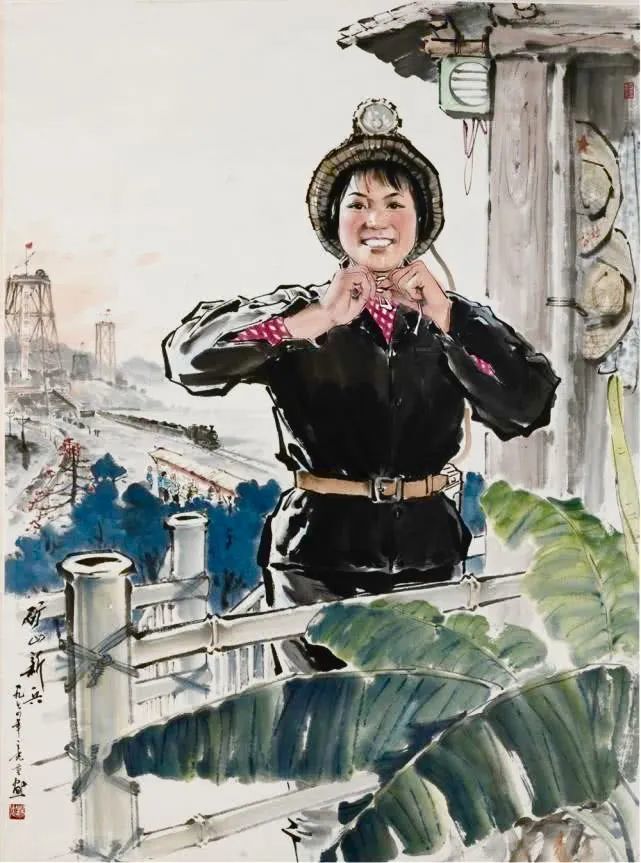 塔吉克新娘(油画)靳尚谊米脂的婆姨(国画)何家英抗击非典(油画)赵振华