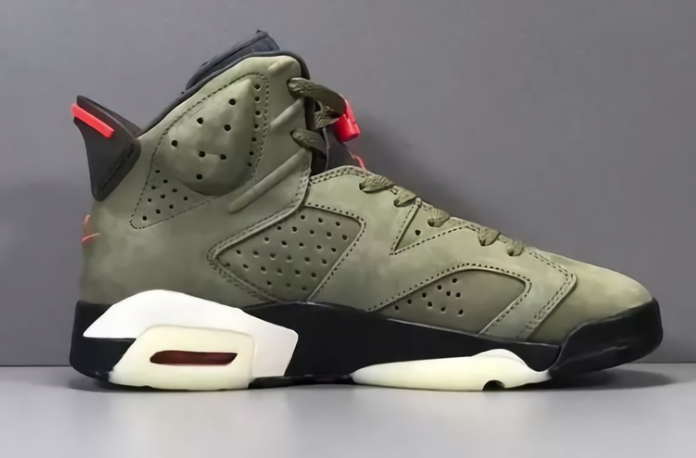 travis scott x air jordan 6橄欖綠ts聯名球鞋也是火過一段時間的,而