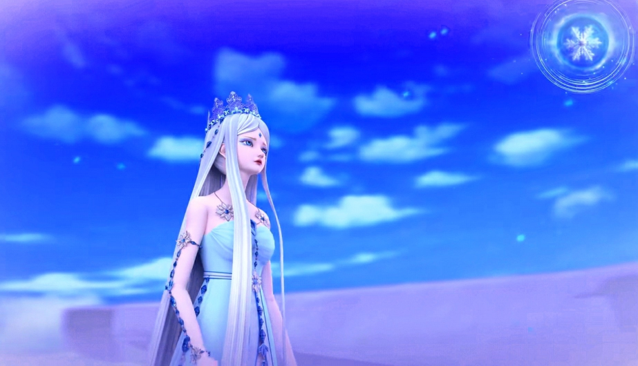 叶罗丽头戴皇冠的冰公主婀娜多姿有两大骑士护航女神标配