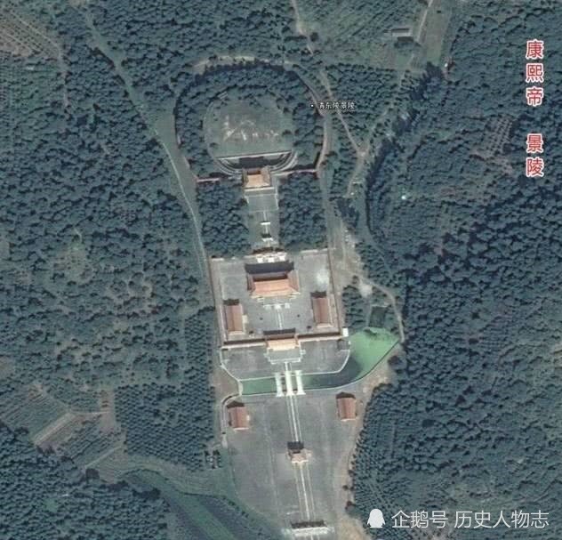 卫星地图下的清代帝陵 (来自:历史人物志)清西陵共有14座陵墓,包括