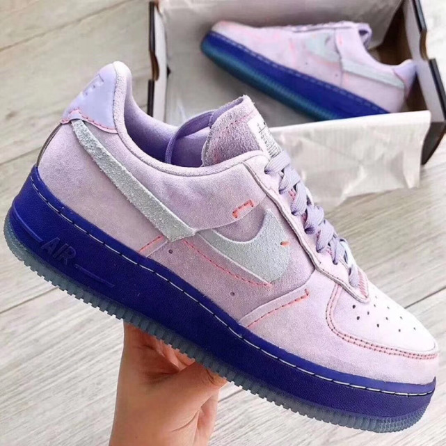 nikeairforce1断勾空军香芋紫