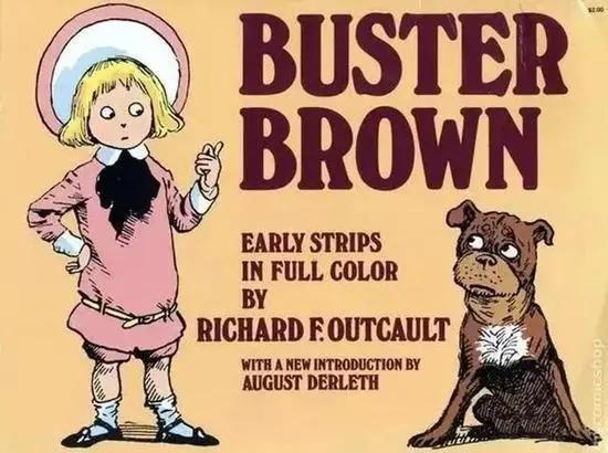 《buster brown》,其中的女主角是一个叫mary jane的小女孩,这个漫画