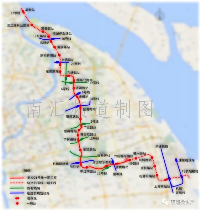 实际建设为准(点击看高清图)地铁21号线的规划及建设一直以来备受祝桥