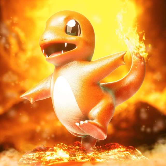 大神创作精灵宝可梦3d形象,妙蛙种子实在太可爱|神奇宝贝|妙蛙种子