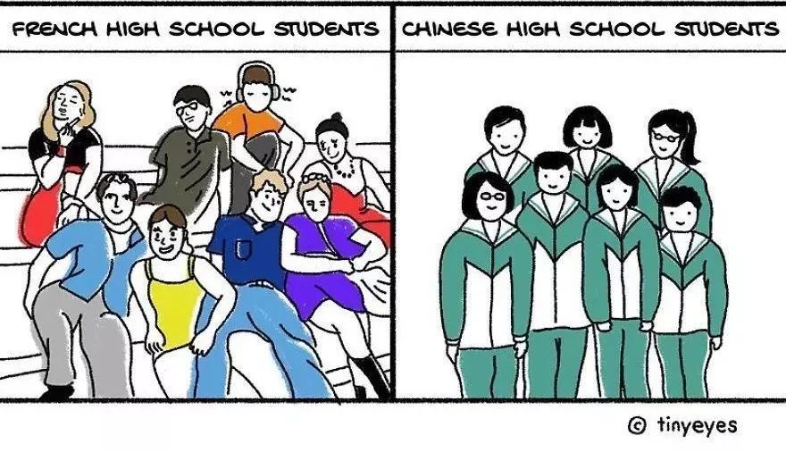 太有才了!北京女孩用20张图片表达中西差异