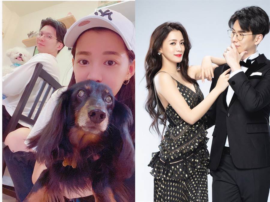 王思平晒出跟老公以及两只毛孩的温馨照,表示感谢外界关心,承认外界的