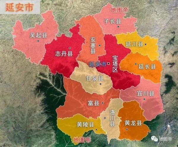 2019年,延安市生产总值(gdp)1663.89亿元,其中,吴起县178.