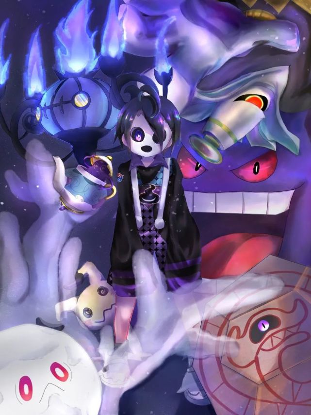 宝可梦 剑盾 欧尼奥 同人合集 这个幽灵系馆主 胆子有点小