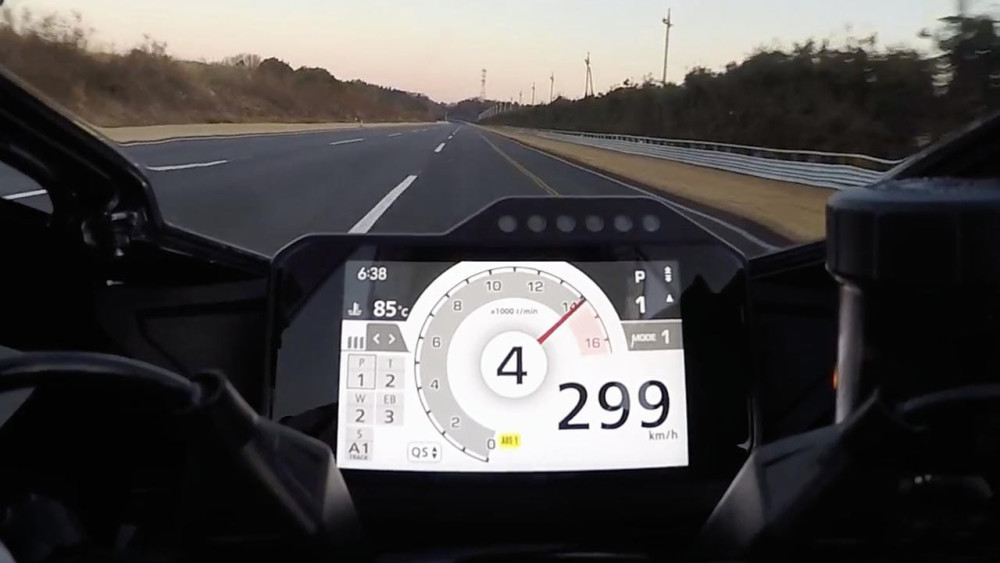 299km/h 四档!本田cbr1000rr-r极速测试成绩出炉