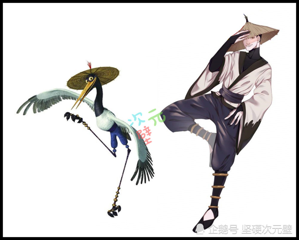 当功夫熊猫"全员拟人",阿宝变柔软的胖子,沈王爷翩翩公子太帅了