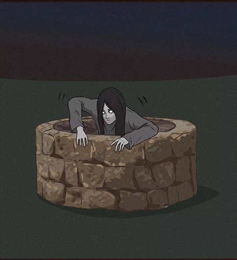 贞子还有这样的一面?看完这则漫画后,我再也不怕她了_腾讯新闻