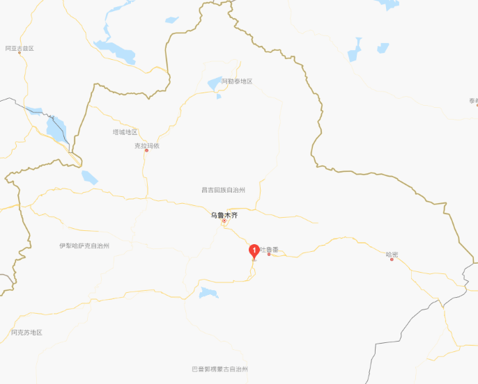 截个位置(图中红点)它就是位于天山中部,吐鲁番盆地西缘,全国唯一的