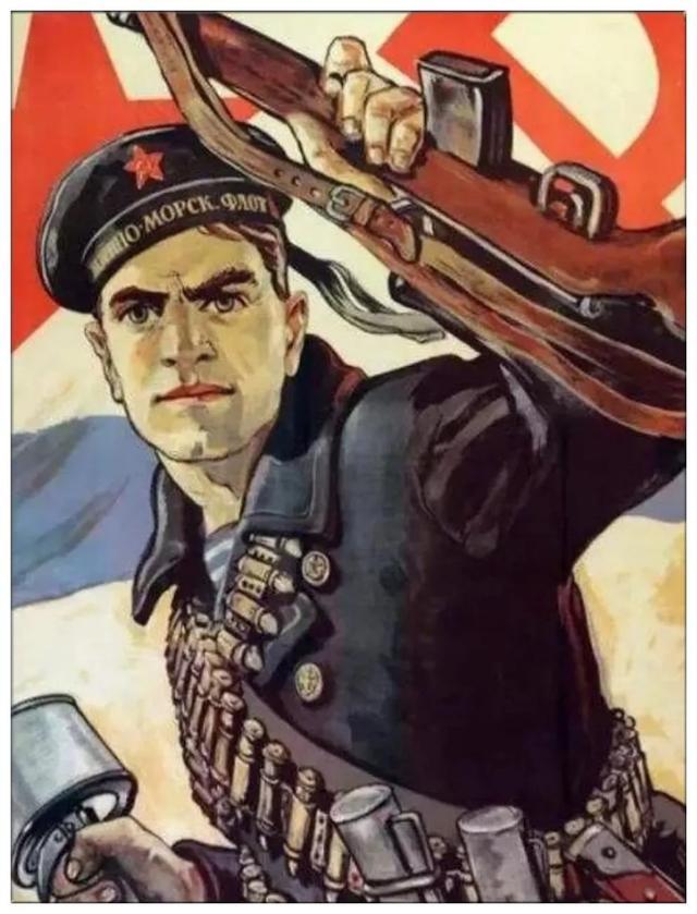 战时穿海魂衫端步枪上岸战斗的苏联水兵如何成为硬核的两栖之师