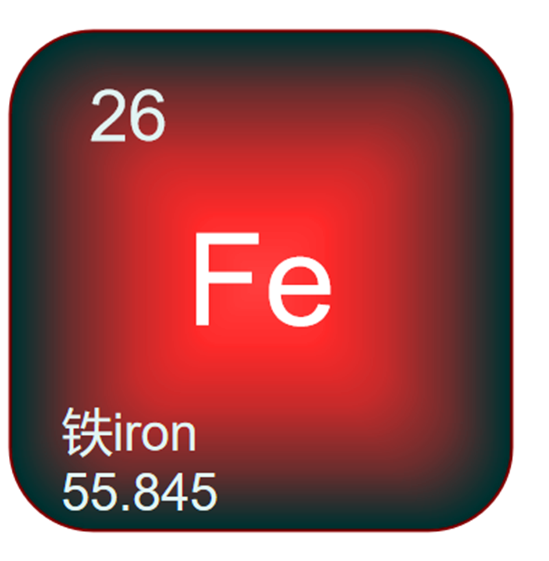 铁的拉丁名是ferrum,这是它的原子符号fe的来源.
