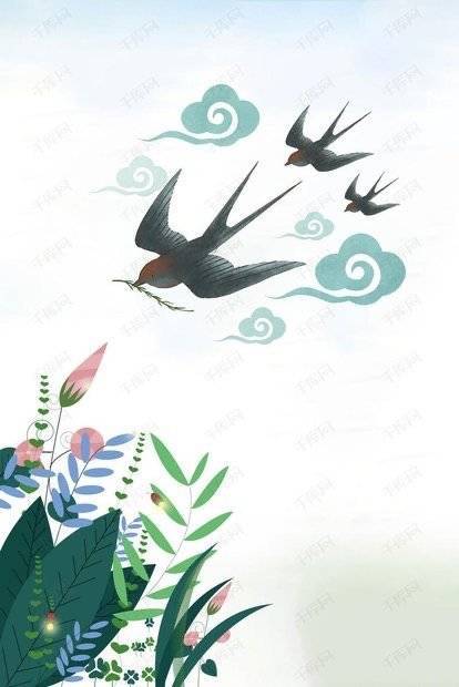 我想起了一句诗"紫燕剪春风".