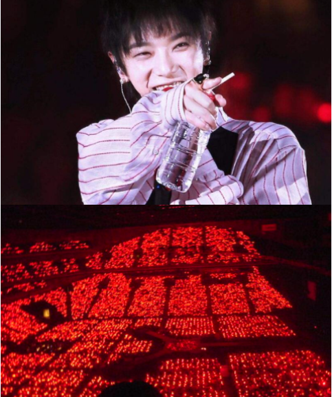 周杰伦应援色粉色林俊杰应援色紫色华晨宇应援色红色薛之谦最亮眼