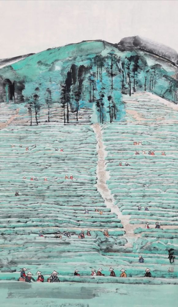 《香风又送采茶歌》 花俊 中国美术学院中国画与书法艺术学院 水墨