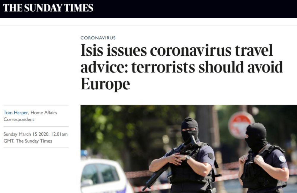 恐怖分子也怕病毒！英媒：连ISIS都禁止去欧洲活动了