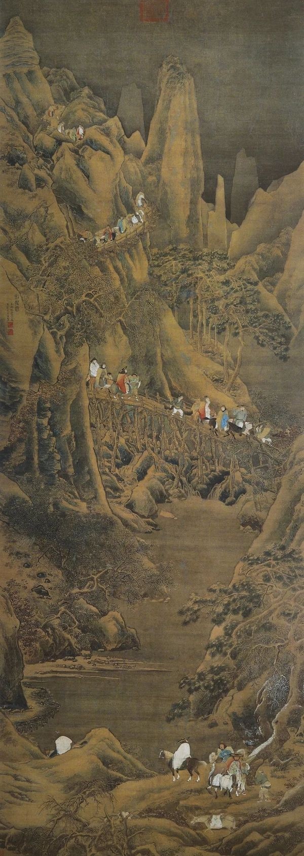 而且,台北故宫博物院藏仇英《松