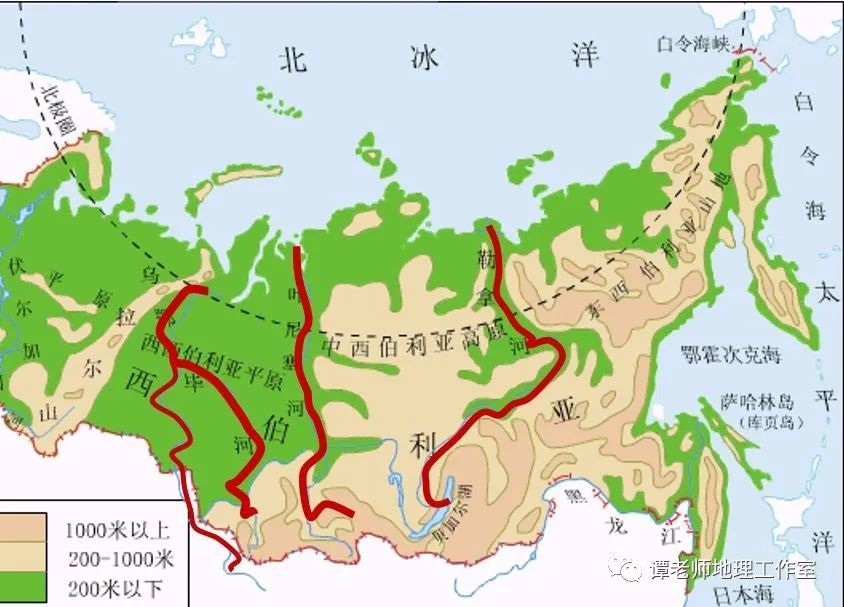 西西伯利亚的河流从东到西河流依次为鄂毕河,叶尼塞河,勒拿河("毕业了