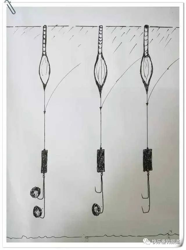 双钩带饵调平水