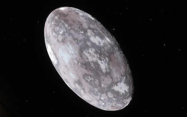 2004年的时候,nasa在太阳系的外围发现了一颗奇特的矮行星,外表形状很