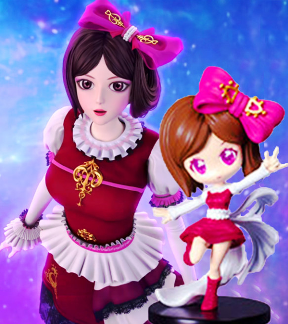 叶罗丽超萌q版人物即将上线罗丽手捧爱心白光莹还原度最高