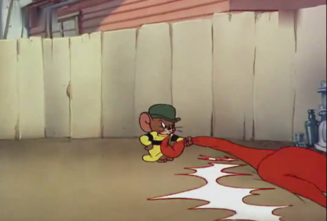 比一个牛,看到他们汤姆欲哭无泪|汤姆|佩克|舅舅|泰菲|杰瑞|猫和老鼠