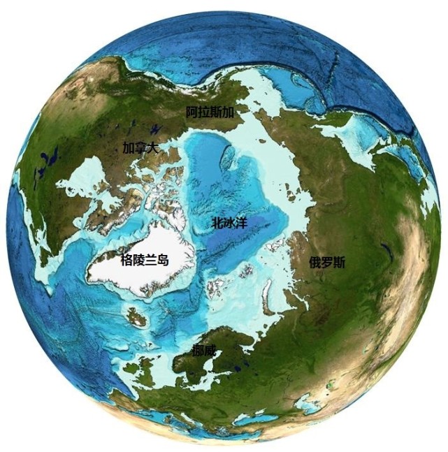 极地地区的地形图片