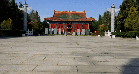 惊艳!刚刚,一架飞机从叶公陵园掠过!