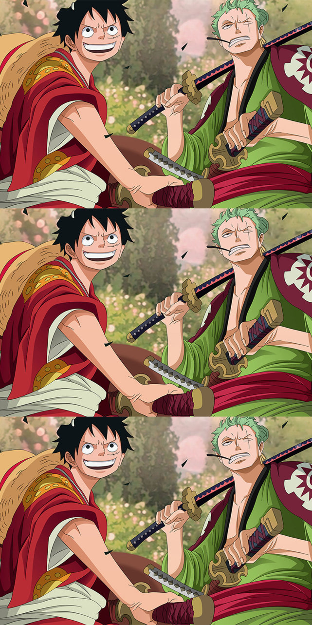 动漫壁纸:海贼王路飞索隆手机壁纸,和之国马上要变成最大的战场