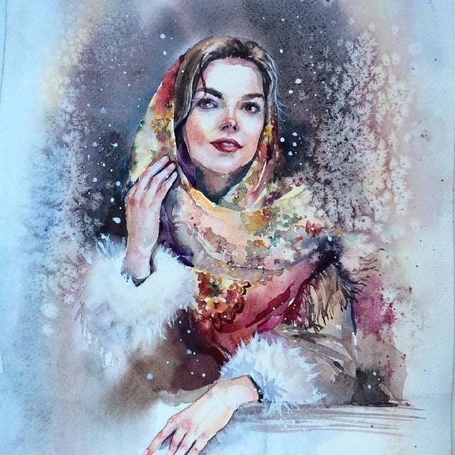 画活 的水彩人物画 真而且真 的艺术形象 腾讯新闻