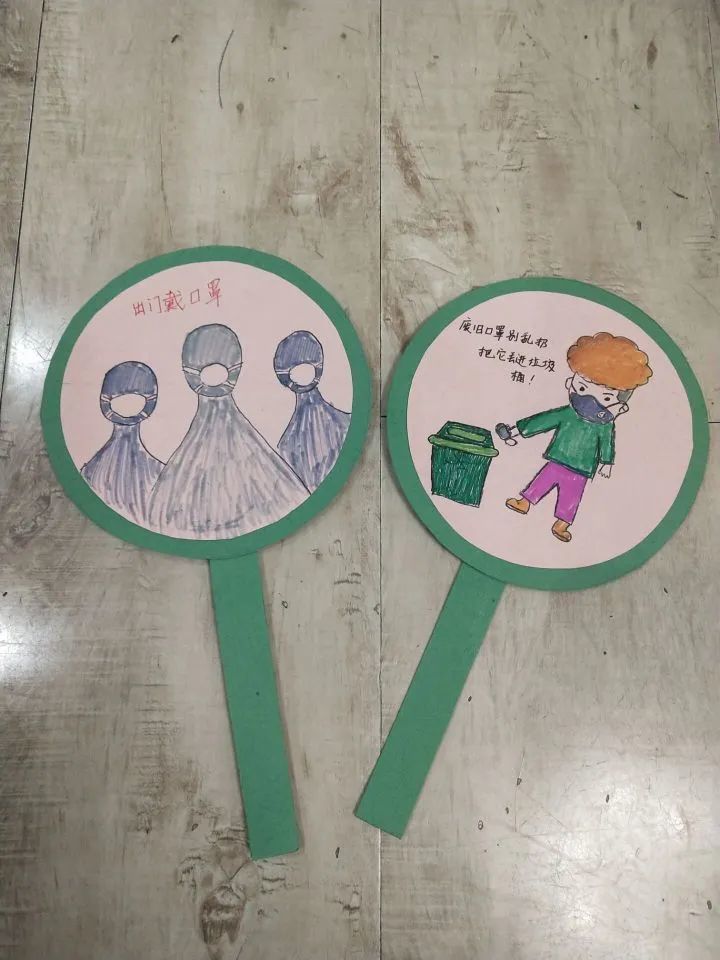南京小学生设计"提示卡,牢记防疫知识在心间!