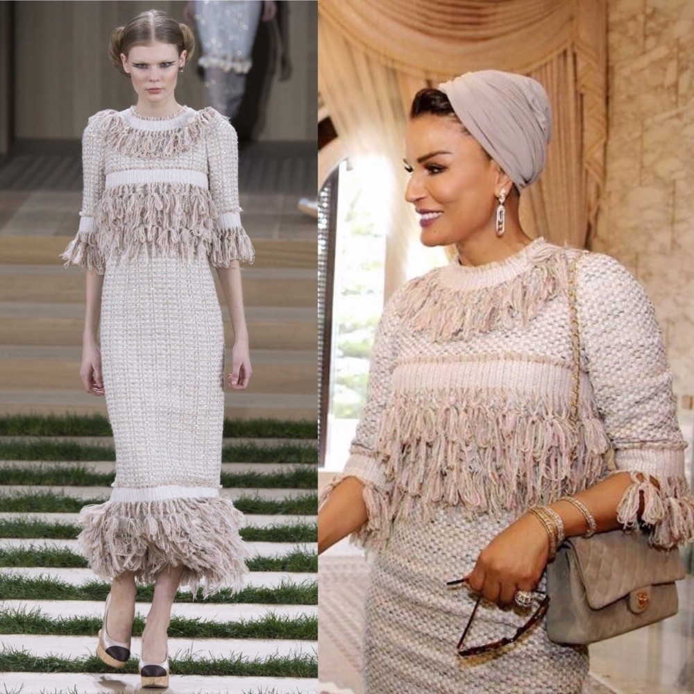 莫扎皇太后货真价实的时尚女性,61岁颜值在线,"肌肤"依然紧致