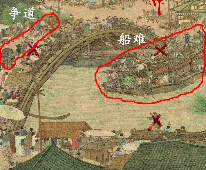 清明上河图中的"名场面":中介当街拉人,商贩占道经营交通拥堵