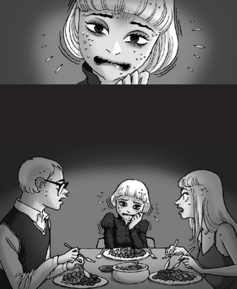 无声漫画:女儿每天疑神疑鬼,可是父母并不慌张,好像一切都知道的样子