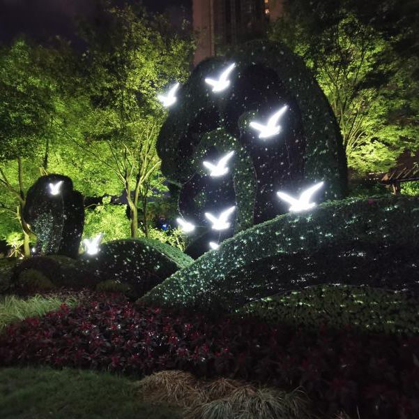 the beautyof///lighting绿化景观照明主要是对沿街行道树设计照明