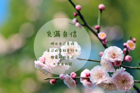 没有谁一开始就自信试过了才会有勇气相信自我