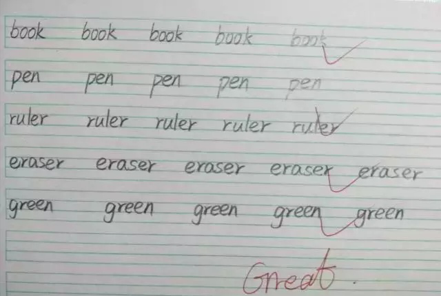 小学生学霸写的字太漂亮,字迹犹如印刷体,