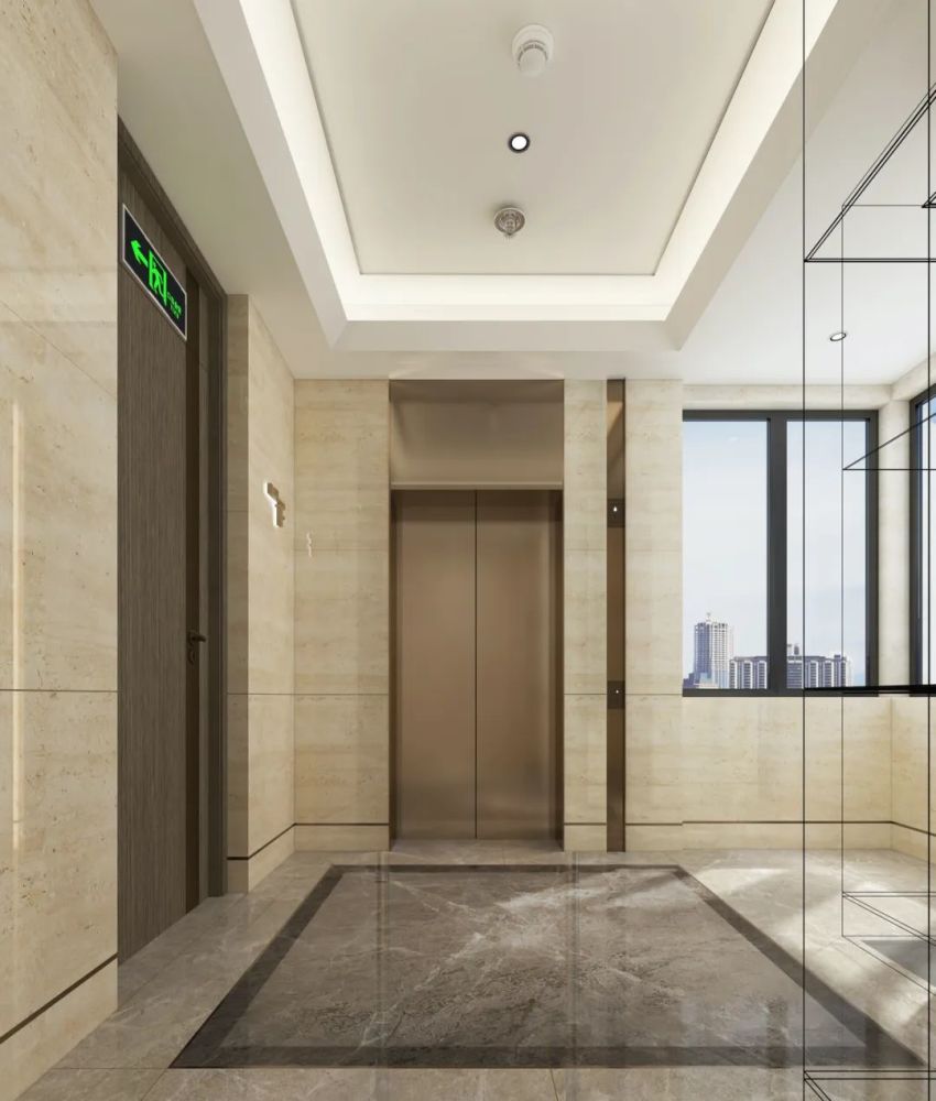 以铂悦天汇190平户型为例,一梯一户,客户经过电梯前厅后归家,能有效将