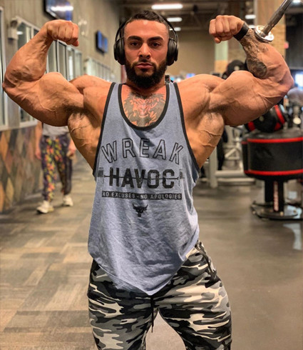 好身材,吃出来,215磅的肌肉巨兽,高清版肌肉线条,帅到爆