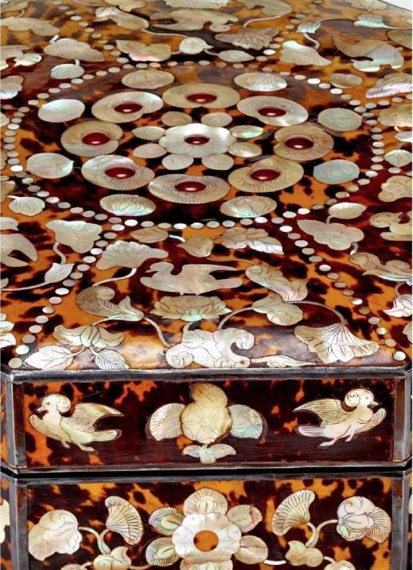 螺钿:螺钿珠玑宝盒装